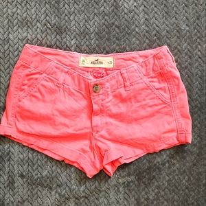 Hollister Hot Pink Low Rise shorts